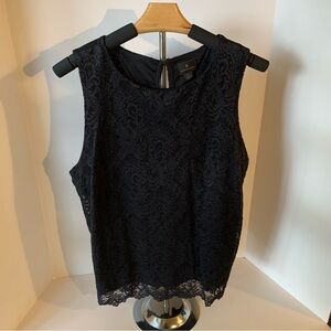 Worthington Black Lace Sleeveless Blouse